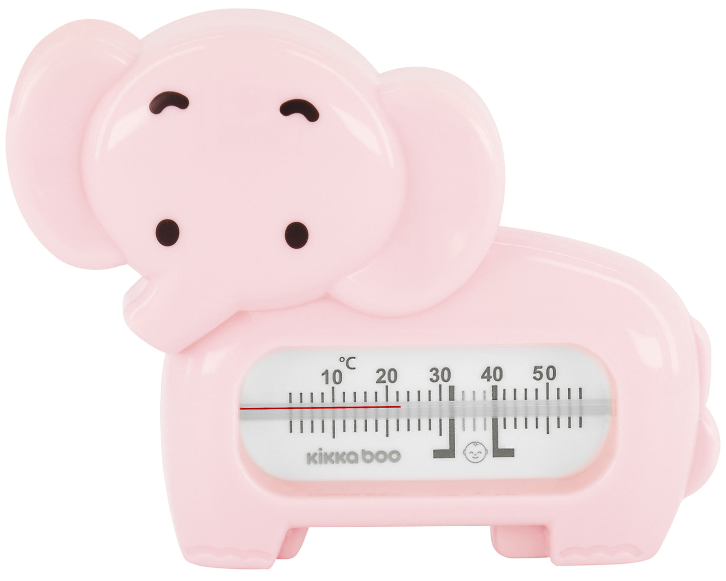 Termómetro de banho rosa elefante