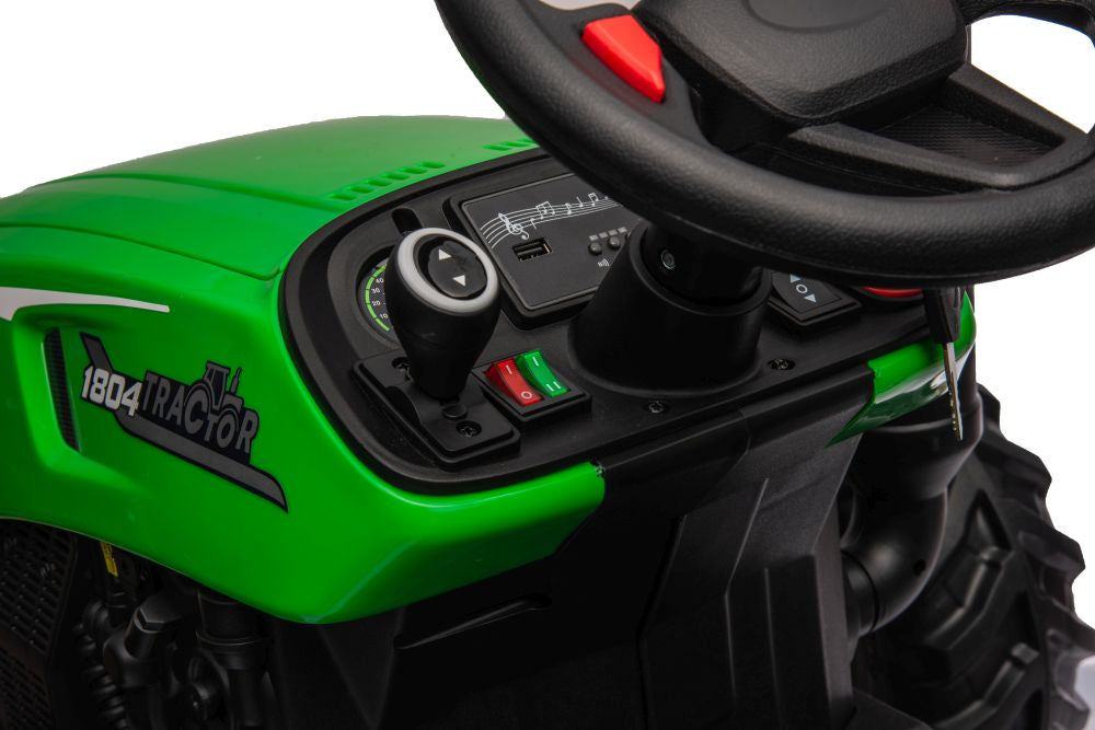 Trator elétrico HC-306 verde 24V