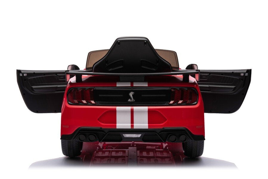 Carro elétrico Ford Mustang GT500 Shelby vermelho