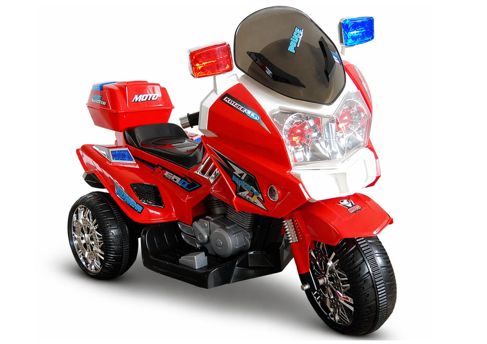 Moto polícia elétrica infantil CH815 vermelho
