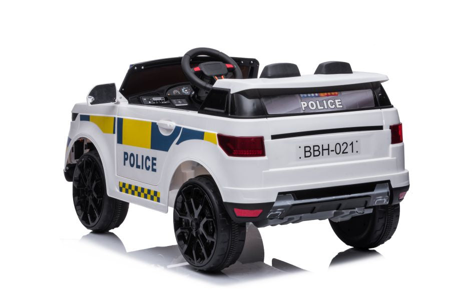 Carro elétrico polícia BBH-021 branco