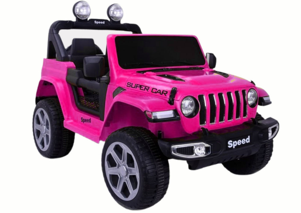 Veículo elétrico FT-938 rosa pintado 4x4