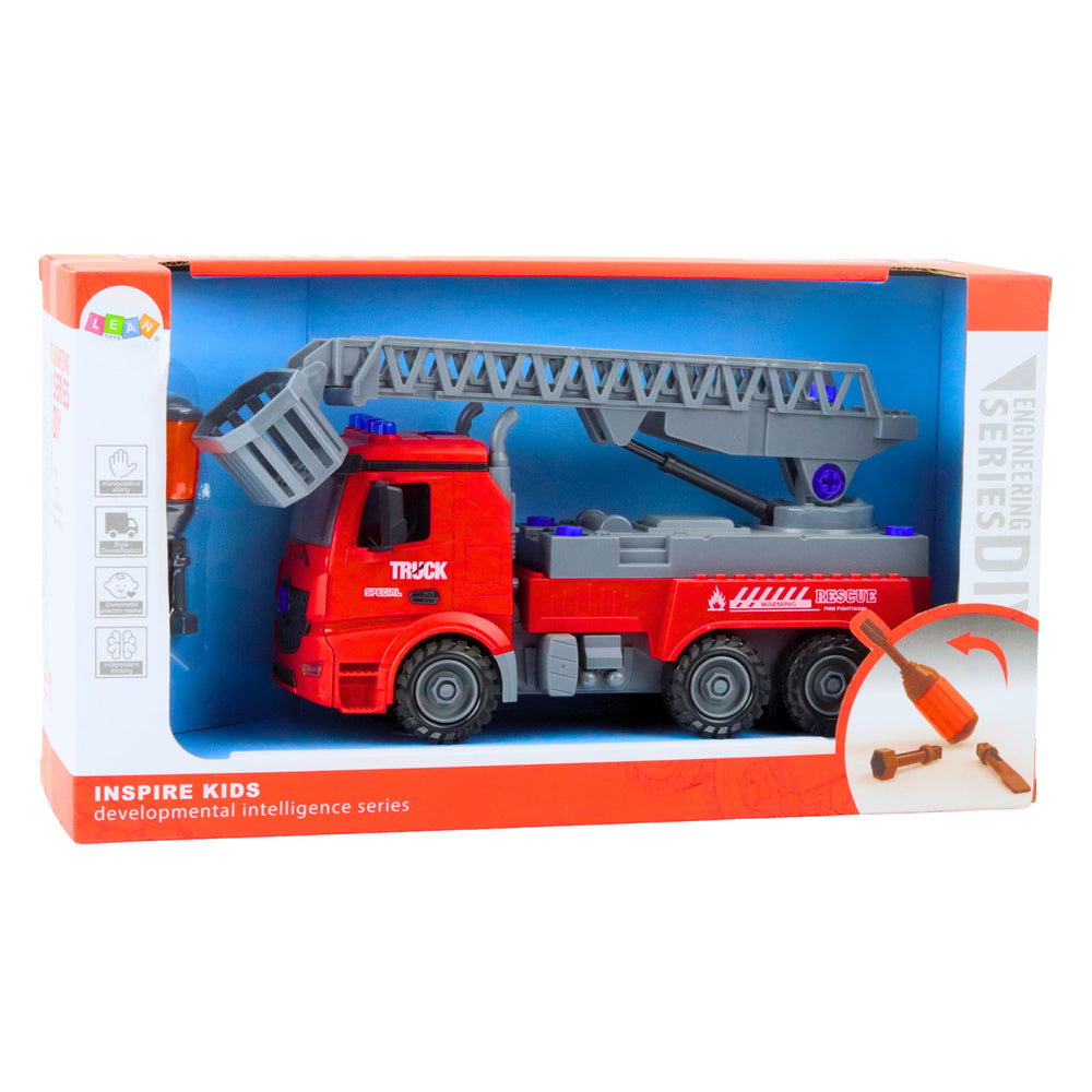Camião de bombeiros DIY com parafusadora