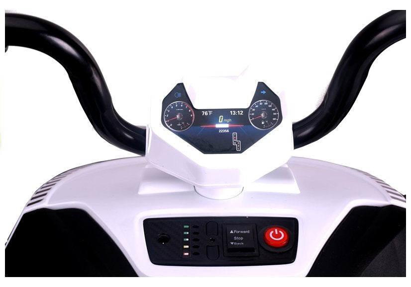 Quadriciclo elétrico infantil S601 branco