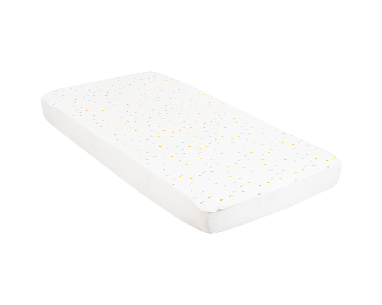 Protetor de colchão em malha de algodão 60/120/15 cm Triângulos