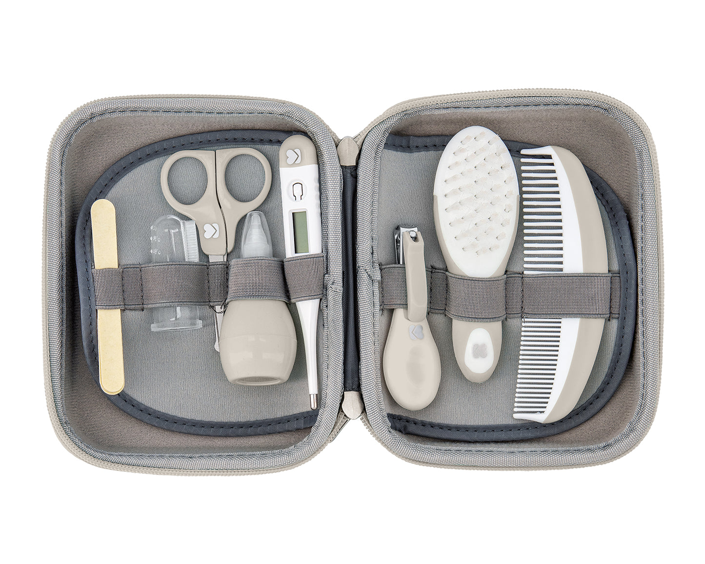 Conjunto de higiene pessoal - 8 peças Bege