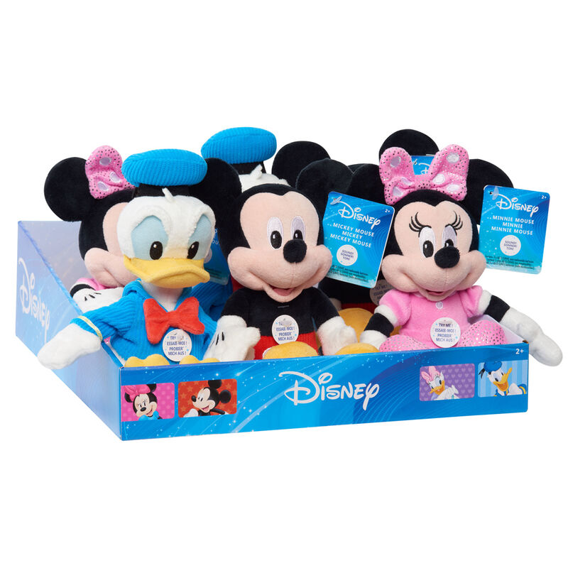 Disney brinquedos de peluche sortidos som 25cm
