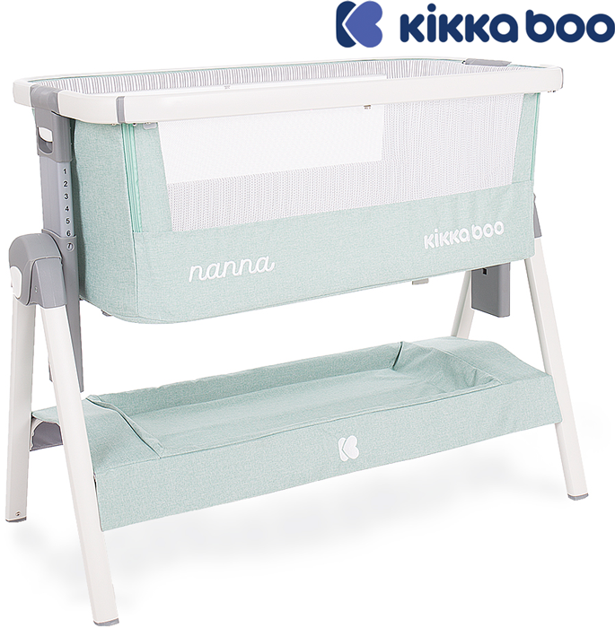 Kikka Boo - Berço Nanna Verde melange de alumínio