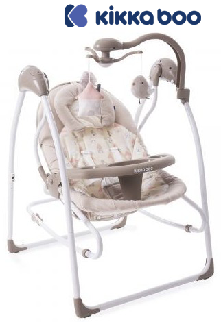 Kikka Boo - Espreguiçadeira e Baloiço Mia Stella 2 in 1 Beige