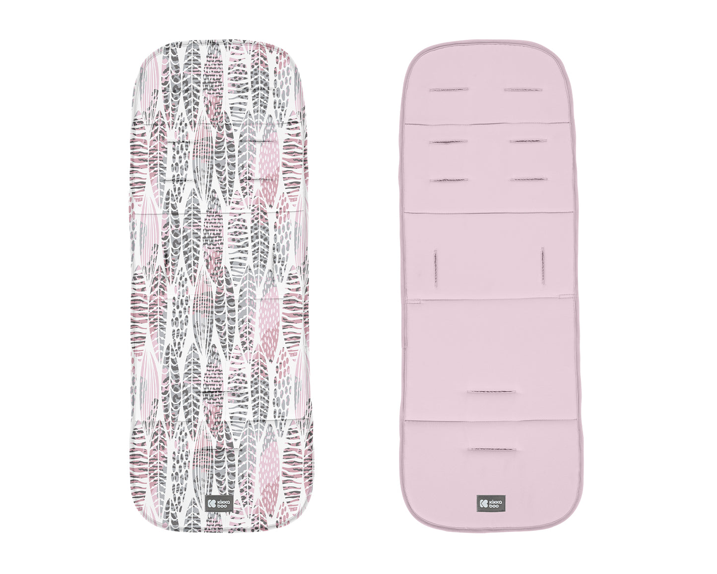 Capa para carrinho de bebé com folhas cor-de-rosa