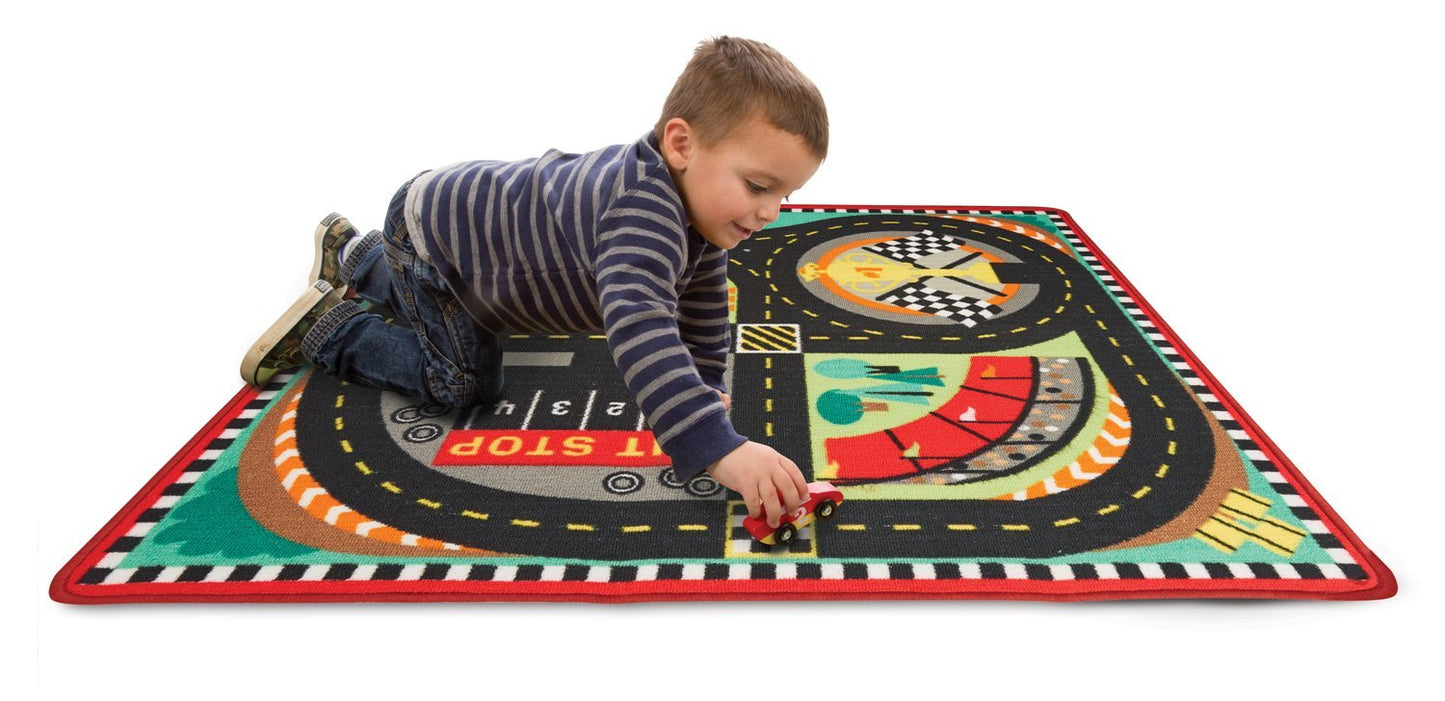 Tapete de pista de corridas Melissa & Doug