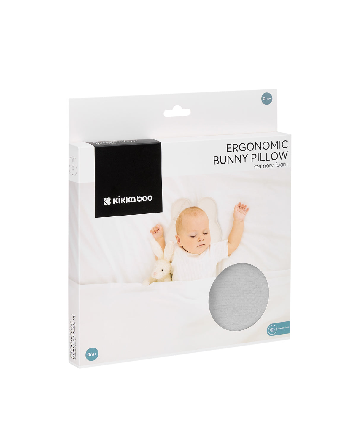 Almofada ergonómica de espuma viscoelástica Bunny Airknit, cinza
