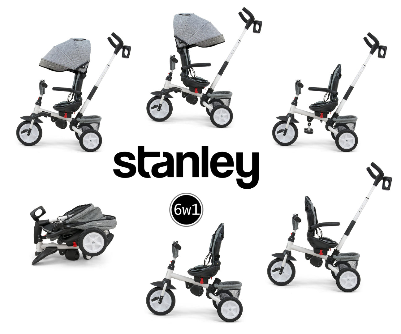 Triciclo Stanley Cinzento Milly Mally