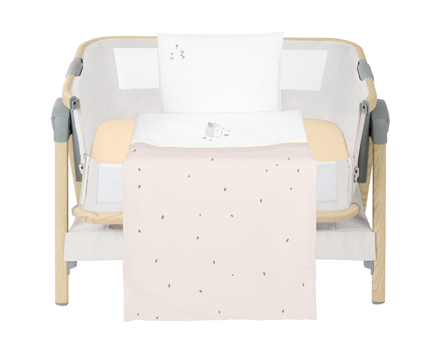 Conjunto de cama para mini berço Hedge-hugs de 5 peças Kikkaboo