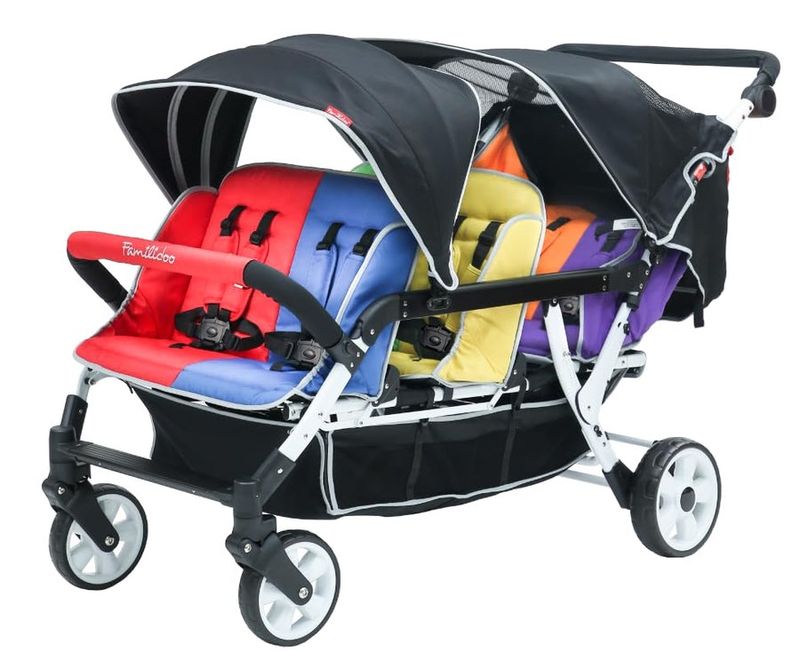 Carrinho De Bebé 6 Lugares H6E Familidoo