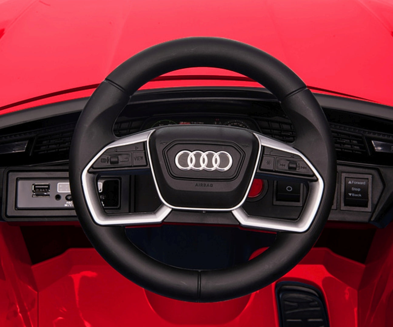 Veículo A Bateria Audi E-Tron Sportback 4X4 Vermelho Milly Mally