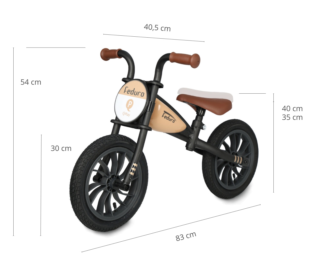 Bicicleta De Jogging Feduro Beige Qplay