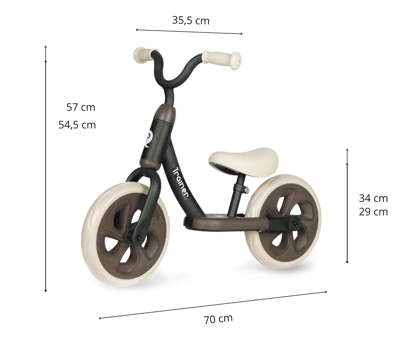 Bicicleta De Cross-Country Trainer Preto Qplay