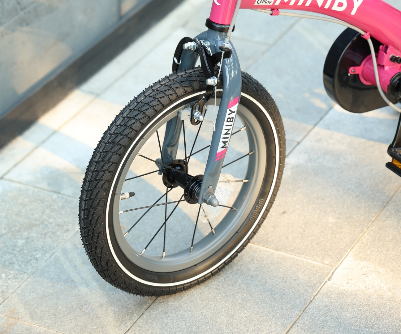 Bicicleta De Cross Miniby 14 Polegadas Rosa Qplay