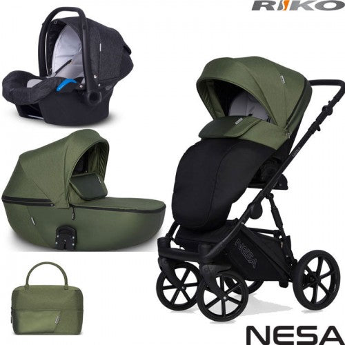 RIKO - Carrinho multifuncional NESA + KITE ISOFIX READY Jungle