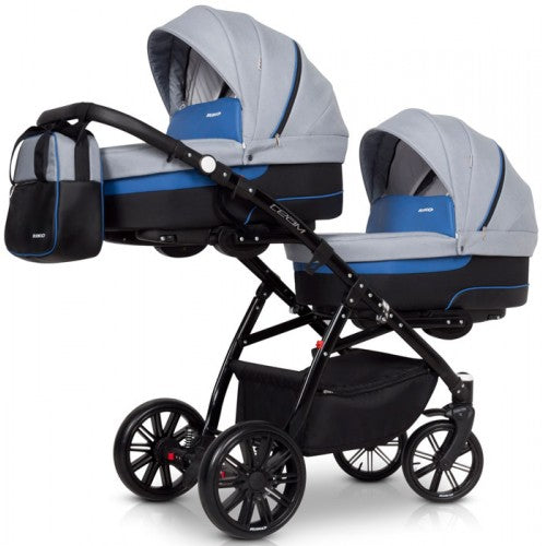 RIKO - TEAM (2 assentos + 2 alcofas) + CARLO ISOFIX READY Scarlet