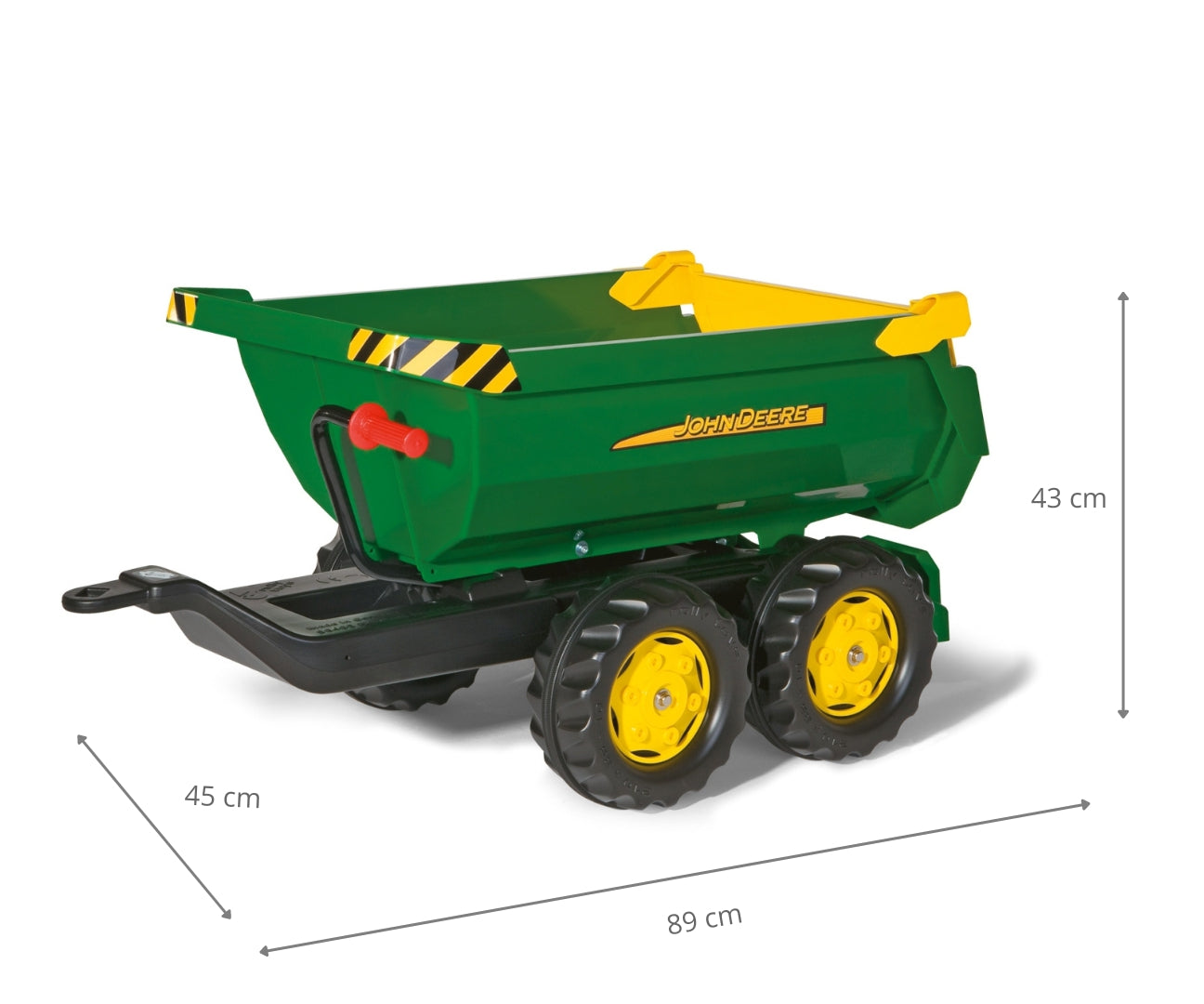 Semirreboque Halfpipe Para Trator John Deere De 2 Lugares Rolly Toys