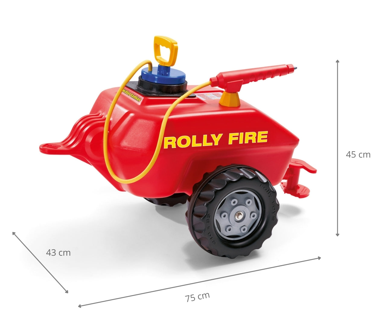 Camião Tanque De Bombeiros Vacumax Com Bomba E Esguicho Vermelho Rolly Toys