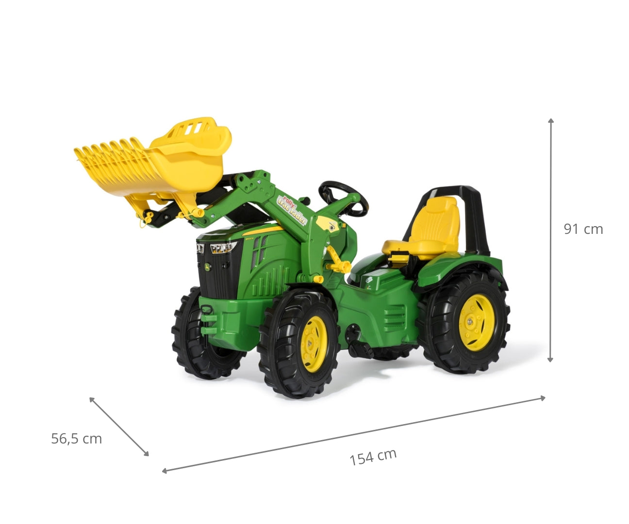 Trator X Track Premium John Deere 8400R Com Balde Rolly Toys