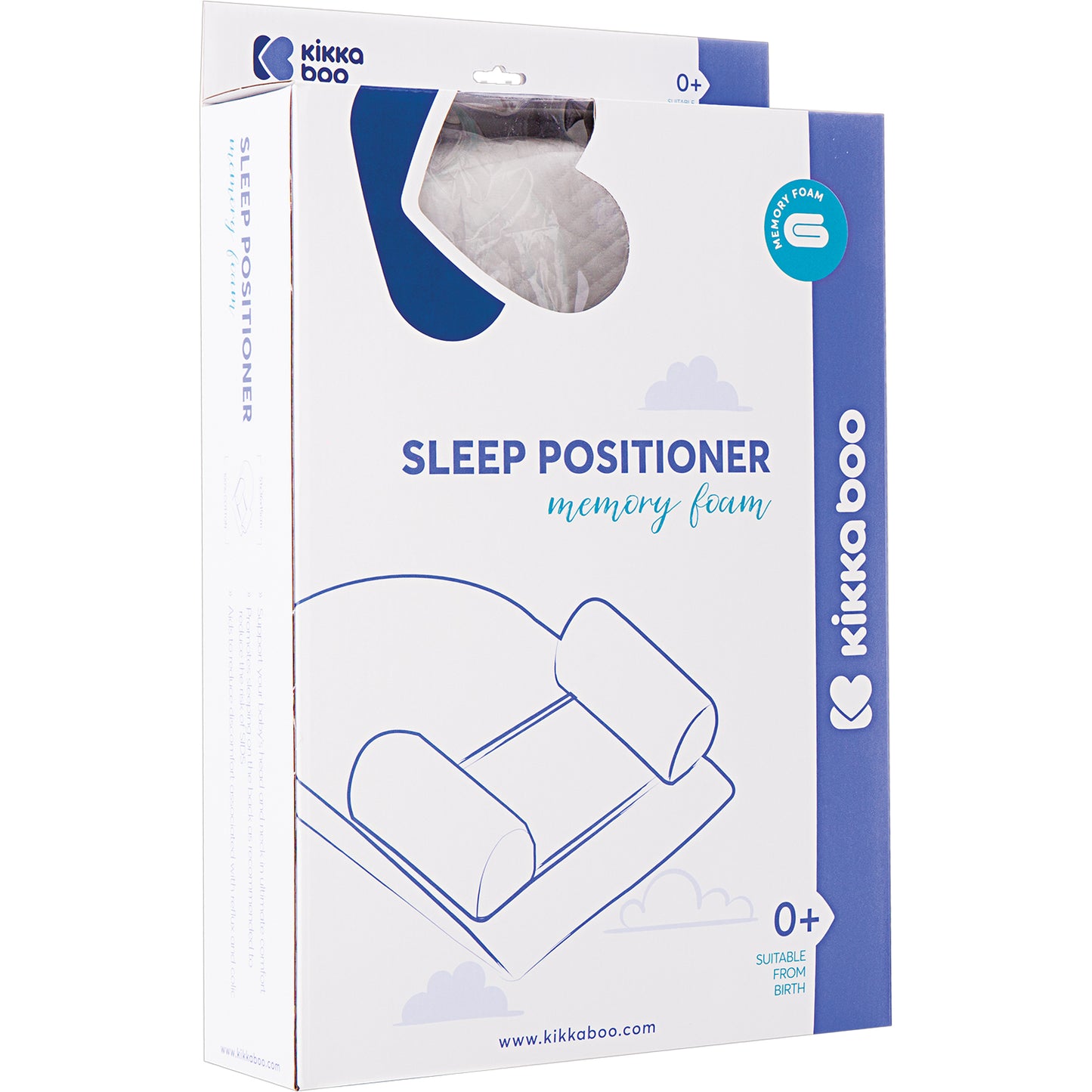 Posicionador para dormir de espuma Beige Velvet Kikkaboo