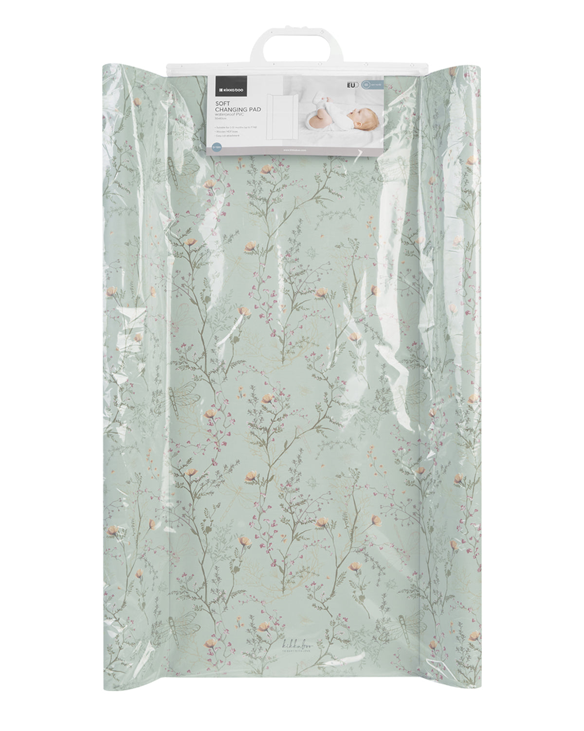 Muda Fraldas Secret Garden Verde 50x80cm PVC Macio