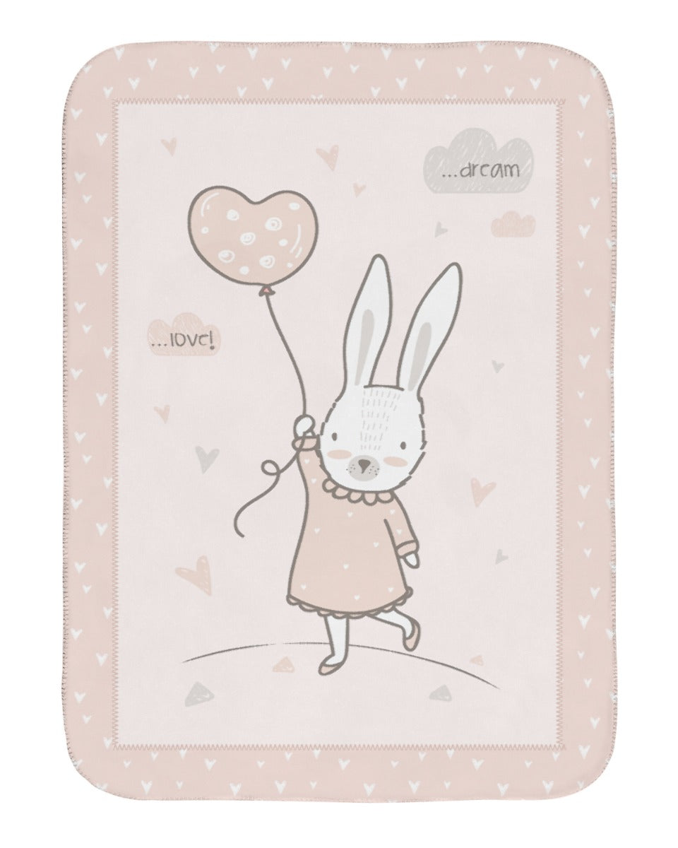 Manta de bebé super macia 110/140 cm Coelhos Apaixonados