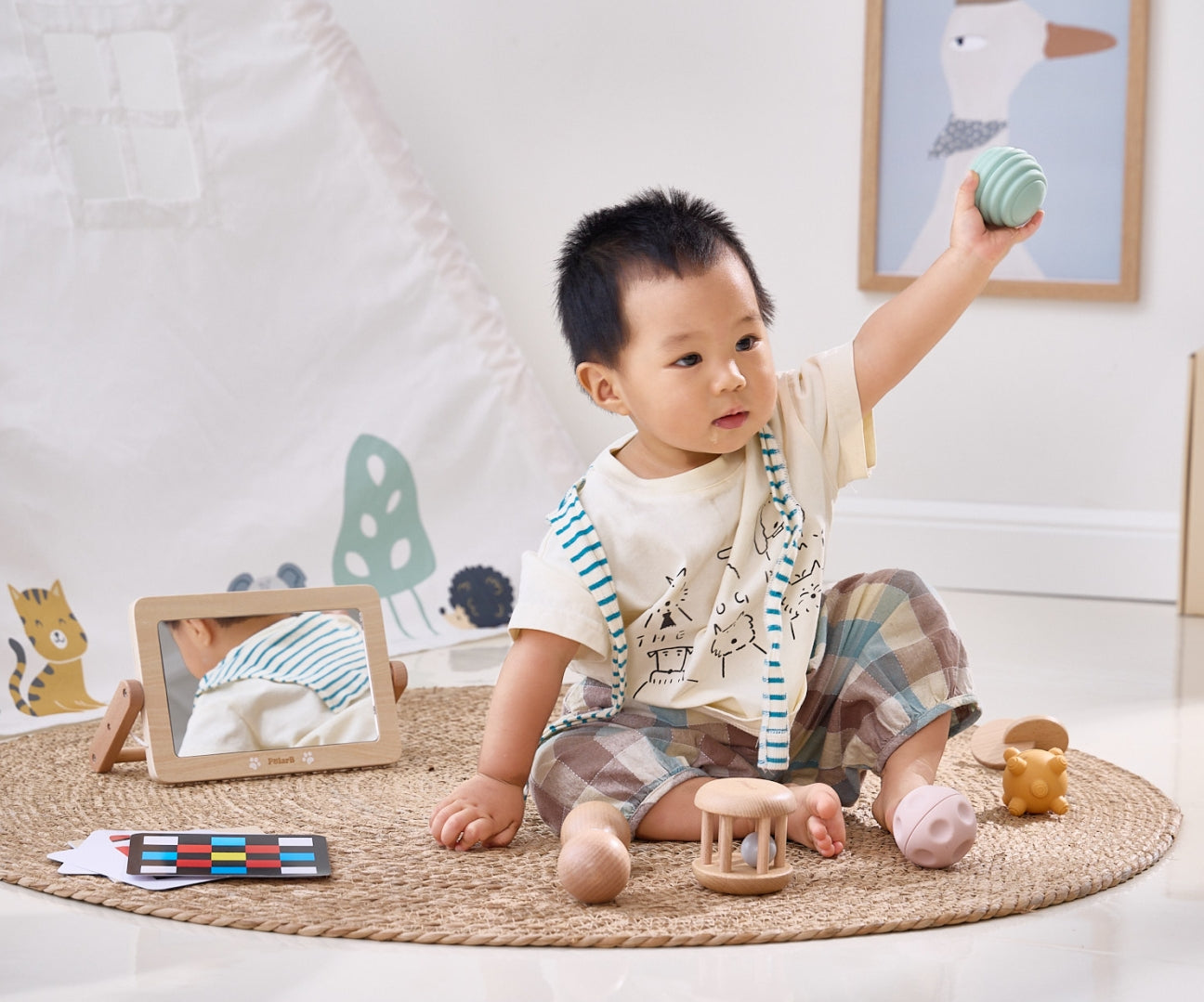 Conjunto Grow With Me Exploradores Sensoriais Viga