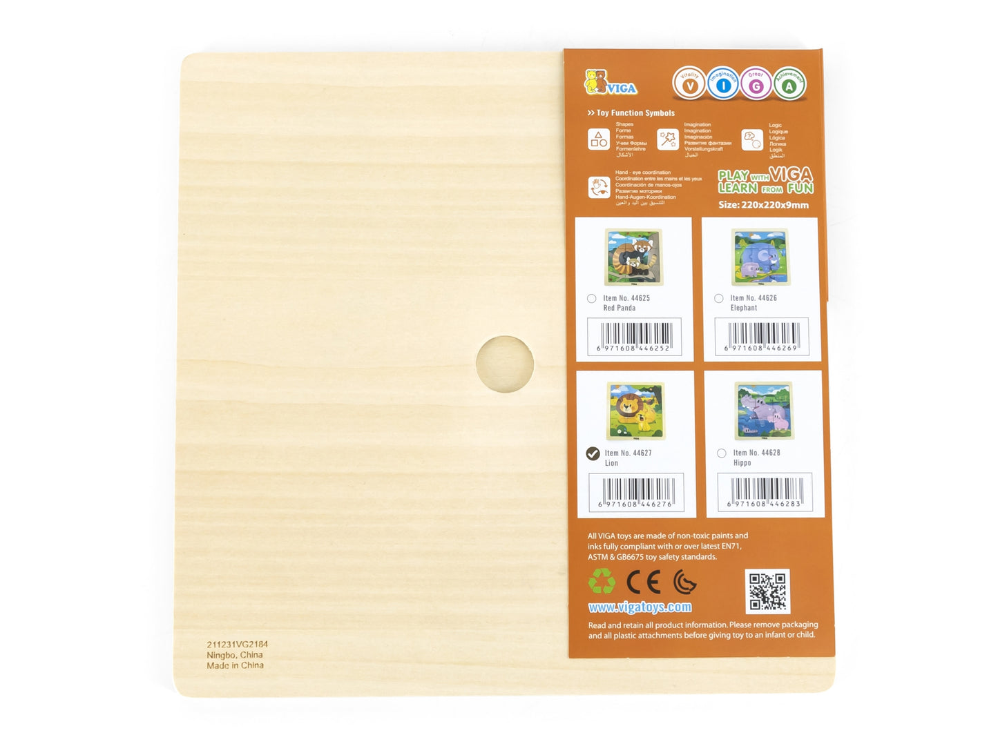 Puzzles Em Bloco De 9 Peças Leão Viga