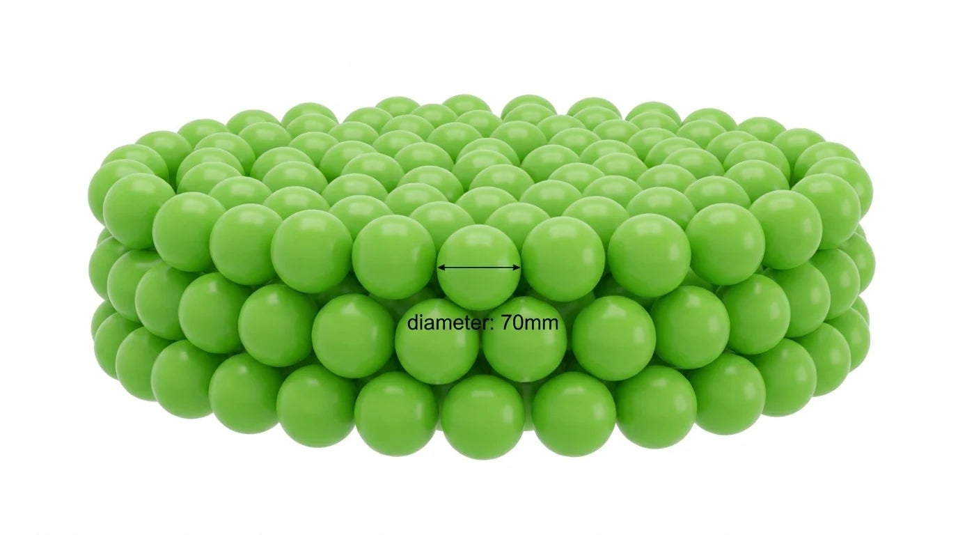 Bolas para piscina de bolas Ø70 mm 300 unid. verde