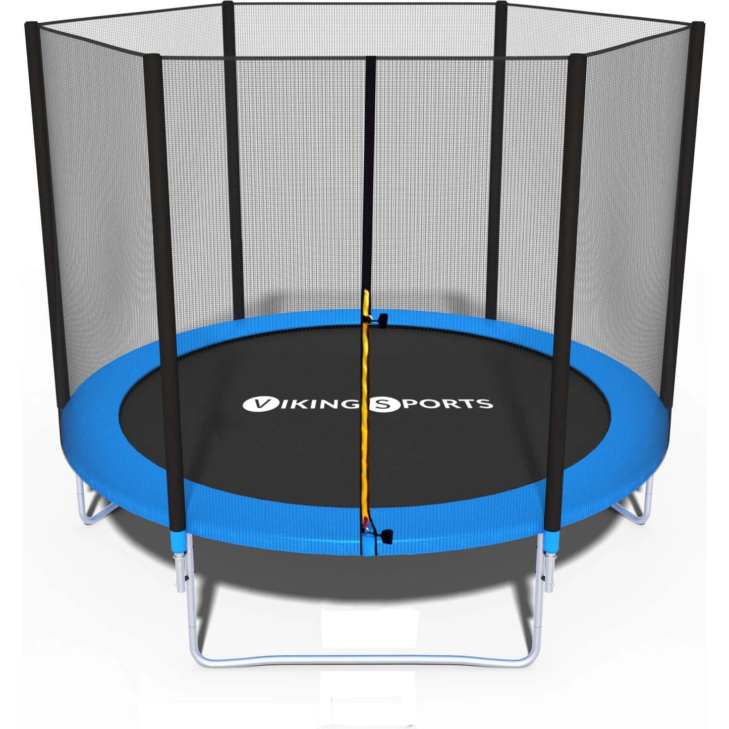 Trampolim Ø244 cm azul com rede até 120 kg