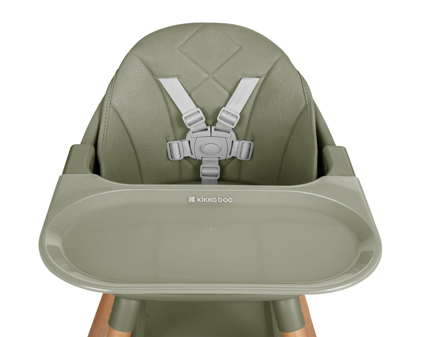 Cadeira de refeição Woody 2 em 1 Green Kikkaboo