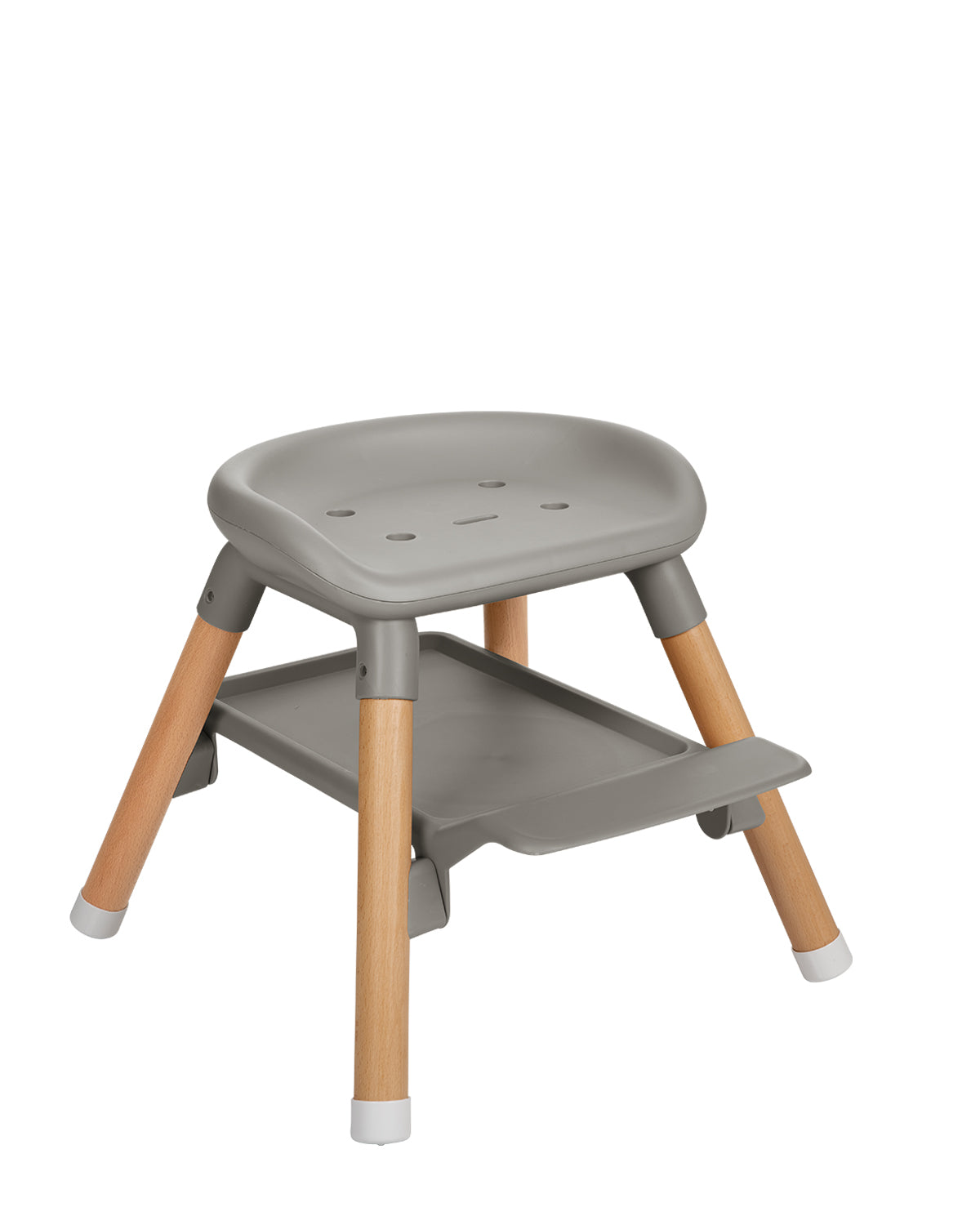 Cadeira de refeição Woody 2 em 1 Grey Kikkaboo