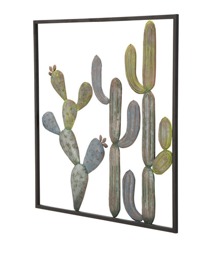 Painel em Ferro Cactus-Frame -C- Cm 50x1,3x50