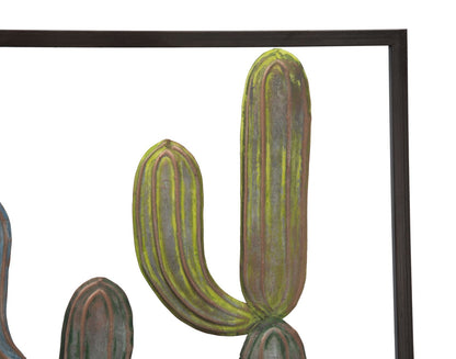Painel em Ferro Cactus-Frame -C- Cm 50x1,3x50