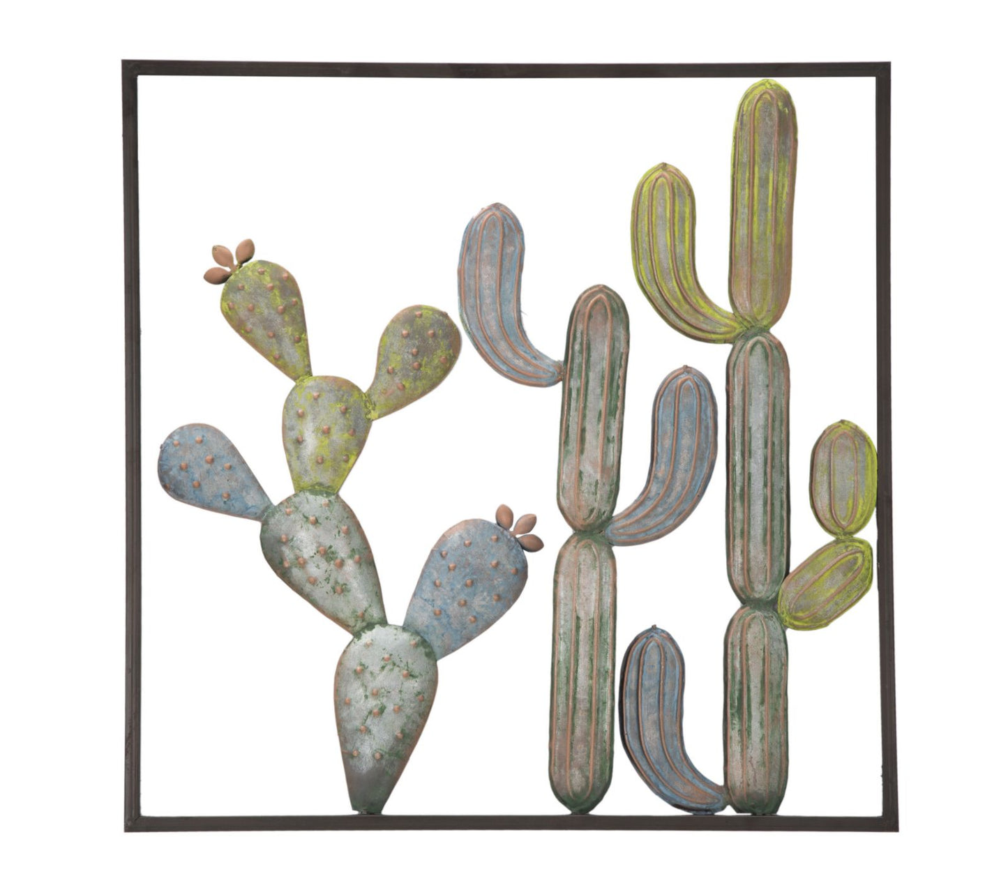 Painel em Ferro Cactus-Frame -C- Cm 50x1,3x50