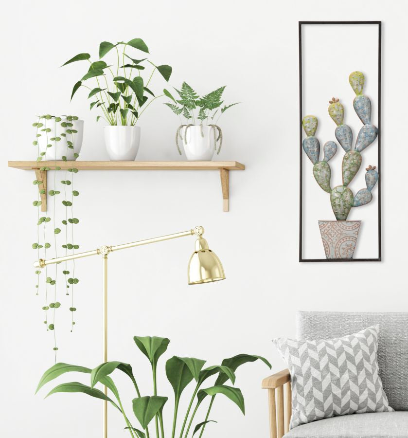 Painel em Ferro Cactus-Frame -A- Cm 31x2,5x90