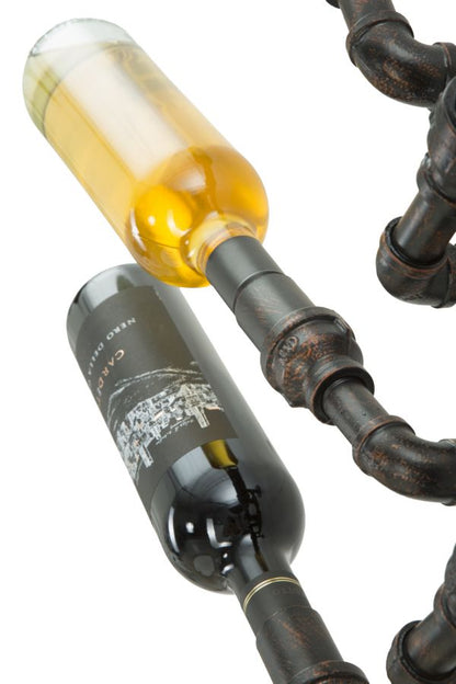 Porta Garrafas de Parede Manhattan 6 lugares Cm 27x15x55