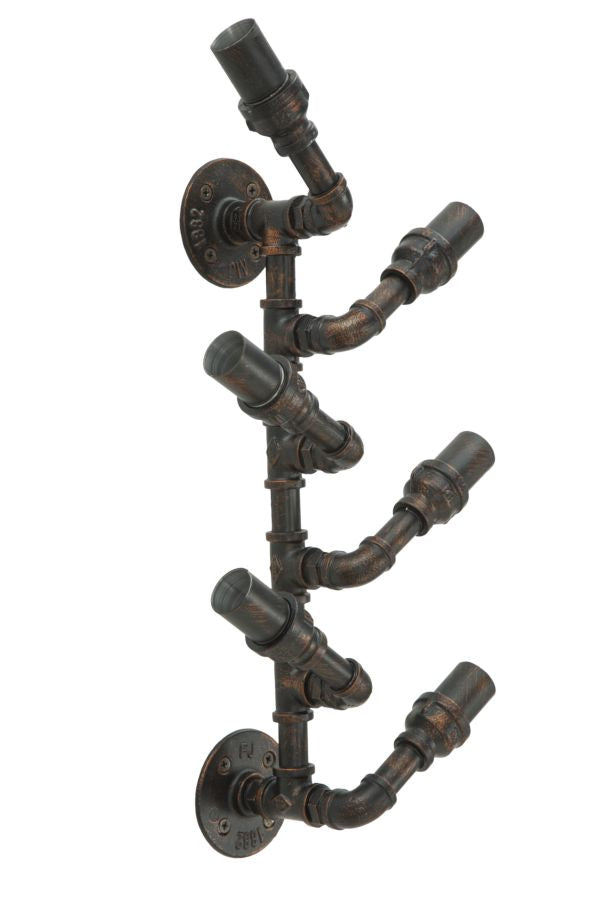 Porta Garrafas de Parede Manhattan 6 lugares Cm 27x15x55