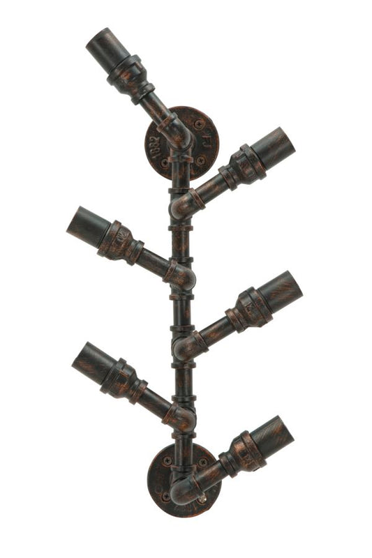 Porta Garrafas de Parede Manhattan 6 lugares Cm 27x15x55