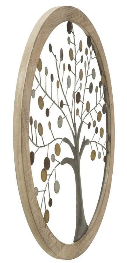 Painel de Parede Árvore da Vida Mirror Cm ø 61x1,8