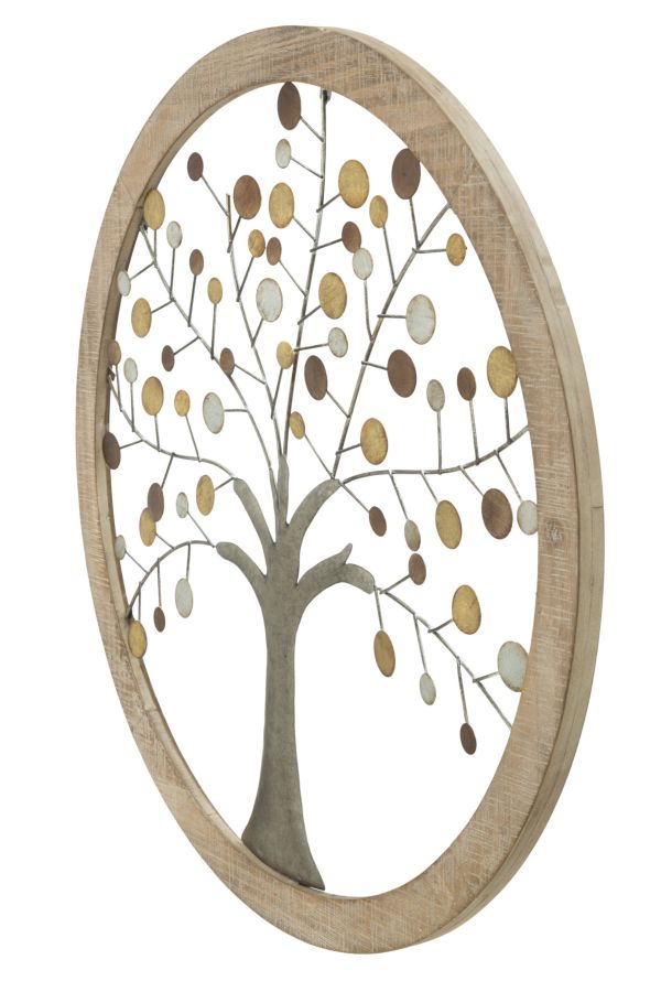 Painel de Parede Árvore da Vida Mirror Cm ø 61x1,8