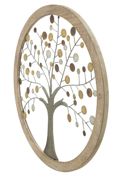 Painel de Parede Árvore da Vida Mirror Cm ø 61x1,8