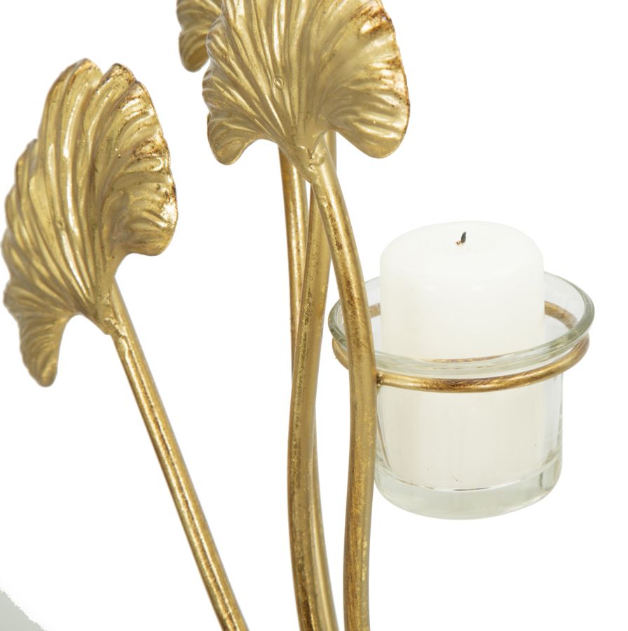 Porta velas Glam Iris Cm 50x12x55