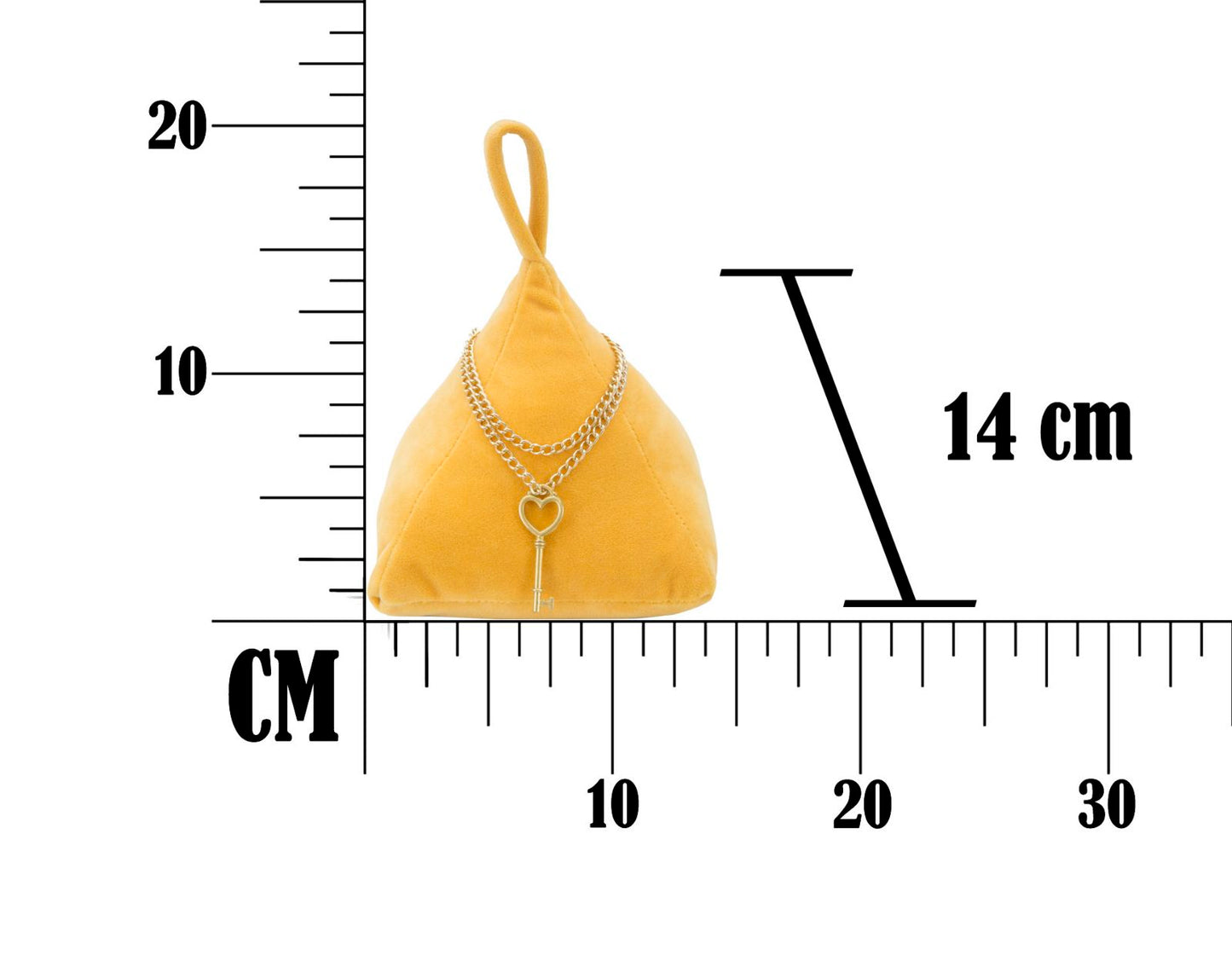 Porta colares  Triangle Arancione Cm 14x14x20