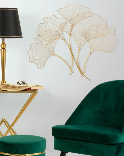 Painel em Ferro Glam Folha Cm 79x5x68